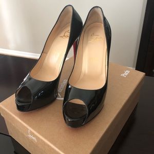 CHRISTIAN LOUBOUTIN NEW VERY PRIVE 120 PATENT